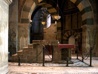 Trone of Charlemagne in the Palatine Chapel, Aachen