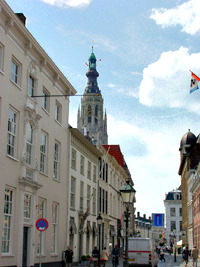 Grote Kerk from Catharinastraat, Breda