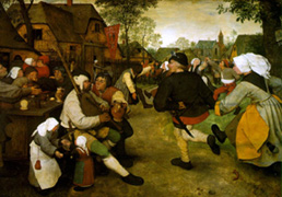 Village feast, by Pieter Bruegel the Elder