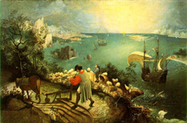 Landscape with the Fall of Icarus
(c. 1558), by Pieter Bruegel the Elder