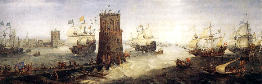 Capture of Damietta by Frisian crusaders from Haarlem, by Cornelis Claesz van Wieringen, Franz Hals Museum