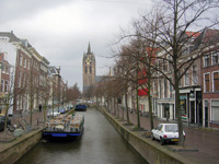 Oude Kerke and canal, Delft
