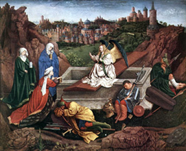 The Three Marys at the Tomb, by Hubert van Eyck