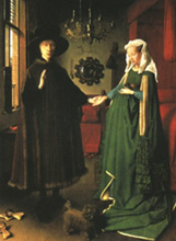 Portrait of Giovanni Arnolfini and his Wife
(1434), by Jan van Eyck