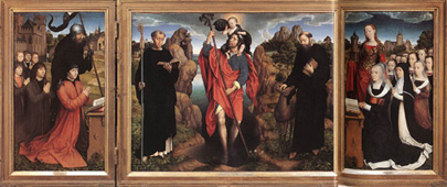 Triptych of the Family Moreel
(1484),  by Hans Memling