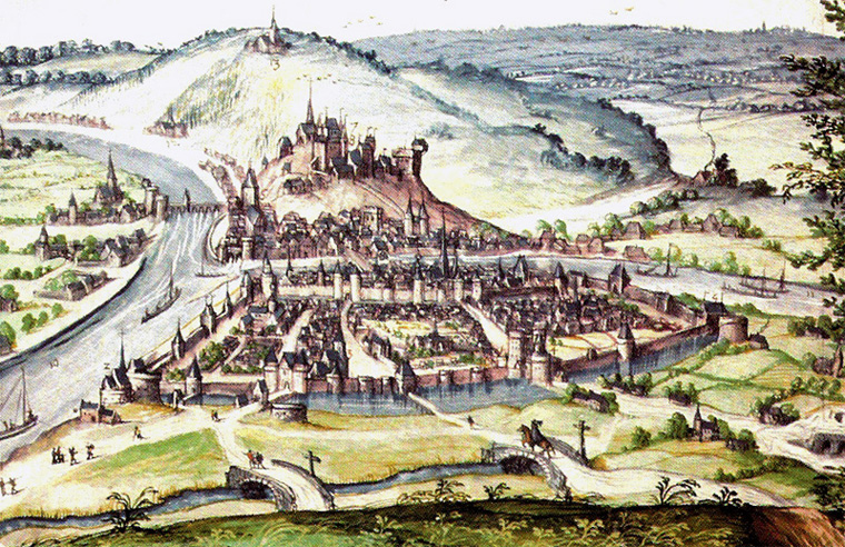 View of Namur around 1600