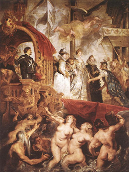 The Landing of Marie de' M�dici at Marseilles
(1623-25), by Peter-Paul Rubens