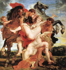 Rape of the Daughters of Leucippus
(c. 1618), by Peter-Paul Rubens