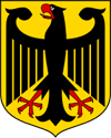 Charlemagne's eagle on the modern coat of arms of Germany