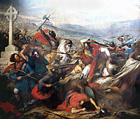 Battle of Poitiers (732), the Franks defeating the Moors