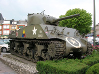 American tank, Bastogne