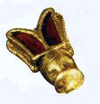 Golden bee found in Childeric I's tomb in Tournai