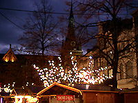 Christmas market near St Paul's Cathedral, Льеж
