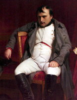 Napoleon (1769-1821) after his first abdication in 1814