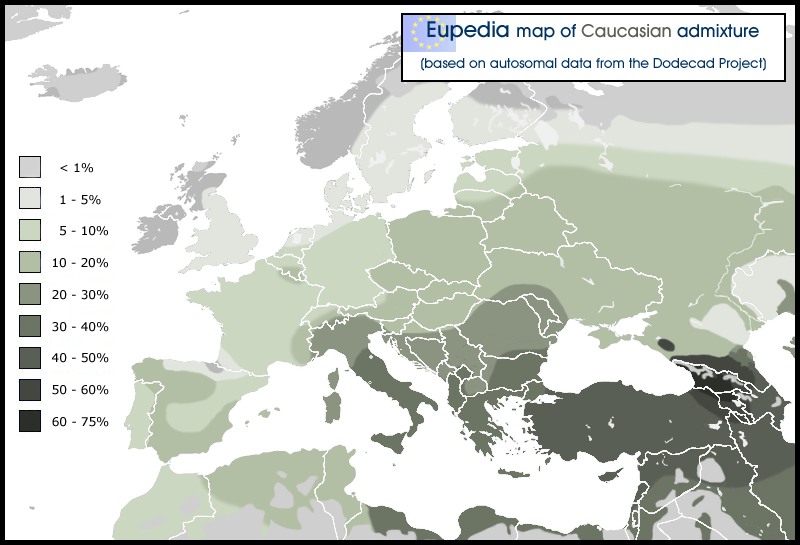 Distribution maps of autosomal DNA in Europe, the Middle East and North  Africa - Eupedia