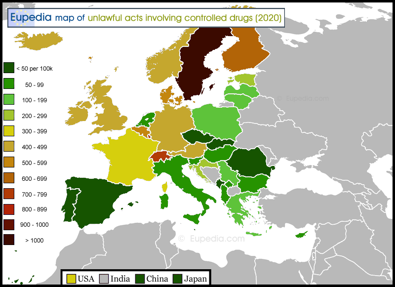 Crime maps of Europe - Europe Guide - Eupedia